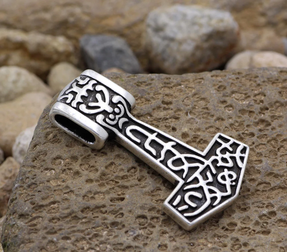 Мужская подвеска из сплава Тора молот викинга Mjolnir с 24-дюймовой цепочкой |