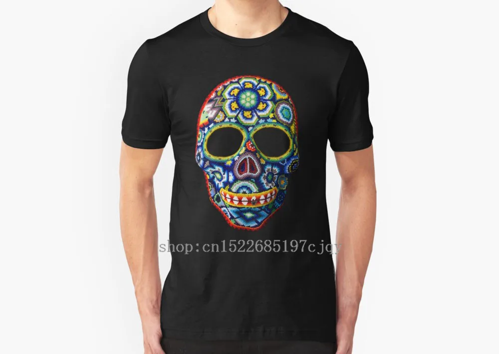 2018 Новая мода Calavera Для Мужчин's Футболки хлопковые с коротким рукавом О образным