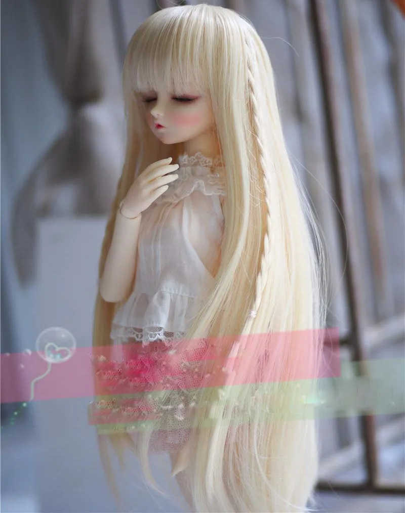 1/3 1/4 1/6 Bjd SD кукла парик модные светлые цвета прямой стиль высокая температура
