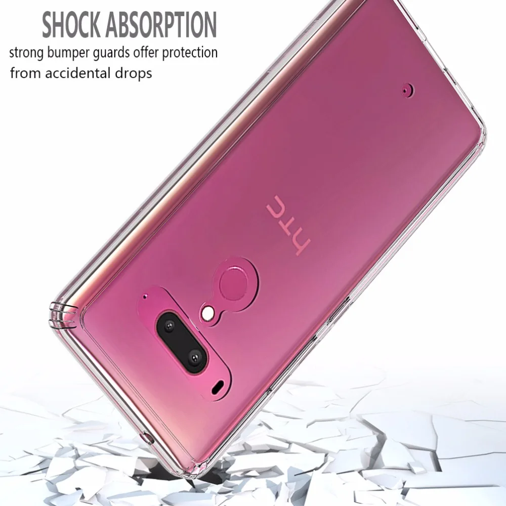 Противоударный чехол для HTC U12 Plus U 12 прозрачный зеркальный 6 0 дюйма | Мобильные