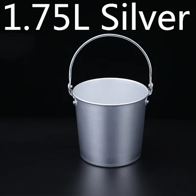 1.75L Silver 1.25L/1.75L серебряное/медное/золотое/синее/зеленое ведро для льда из нержавеющей стали, ведро для льда, вина, шампанского, охладитель пива, ледяная бочка - Цвет: 1.75L Silver