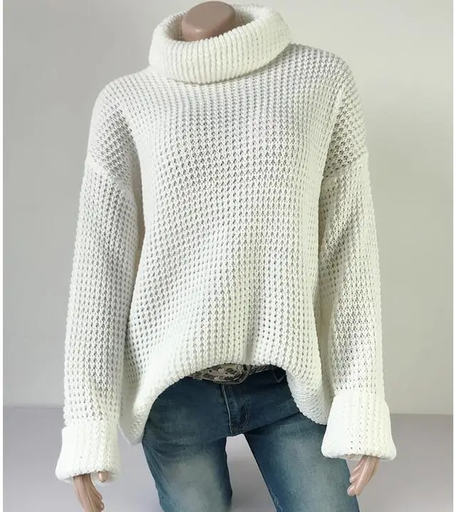 2019 Autumn Winter Women Oversized Sweater Korean Style Pullovers Clothes Turtleneck Sweaters | Женская одежда