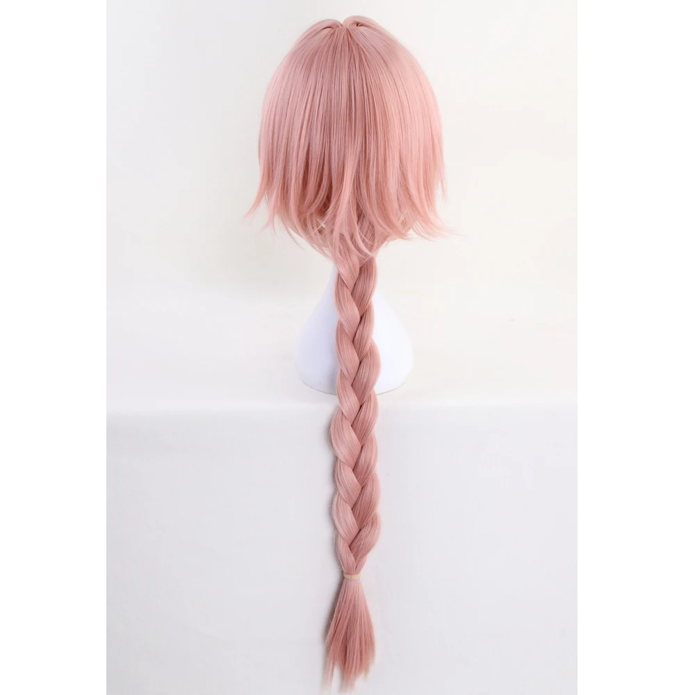 Парик для косплея FGO Perucas парик Fate/Grand Order Apocrypha Astolfo длиной 80 см с розовыми
