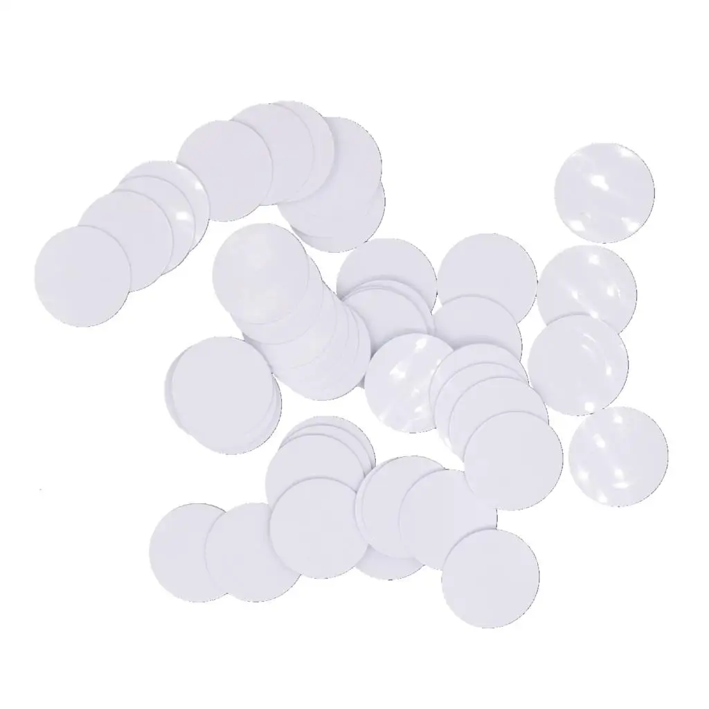 

100PCS Waterproof NFC Tag 216 Chip 888 Bytes ISO14443A 25MM PVC Coin Tag Universal NFC Phones