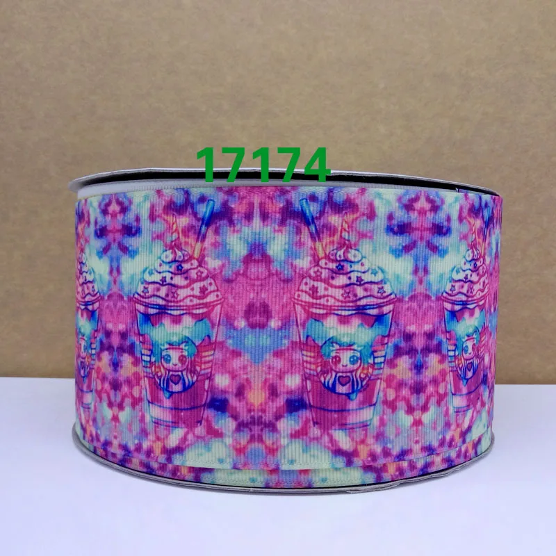 Бесплатная доставка 50 ярдов мультфильм печатных grosgrain ленты 17268 | Дом и сад