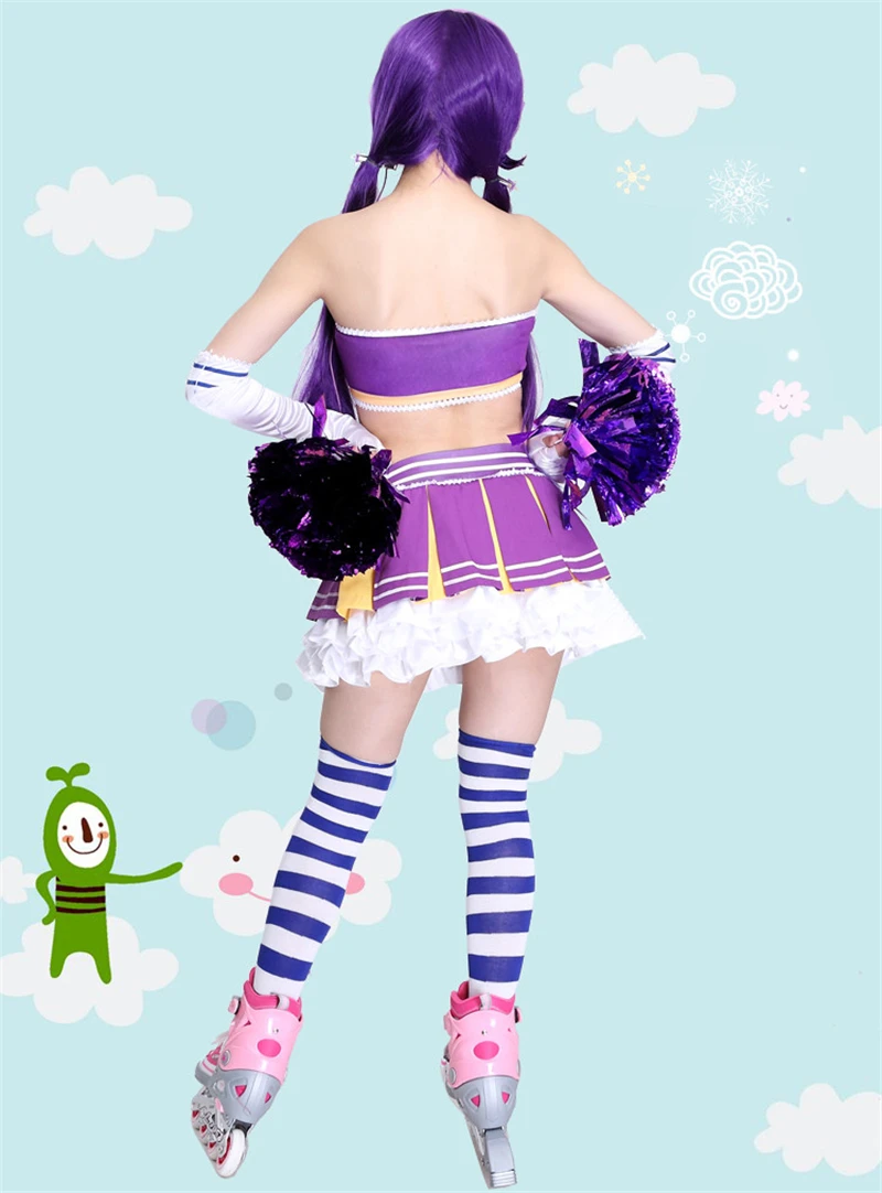 Женский костюм для косплея Love Live Nozomi Tojo райский чирлидинга танцевальные платья