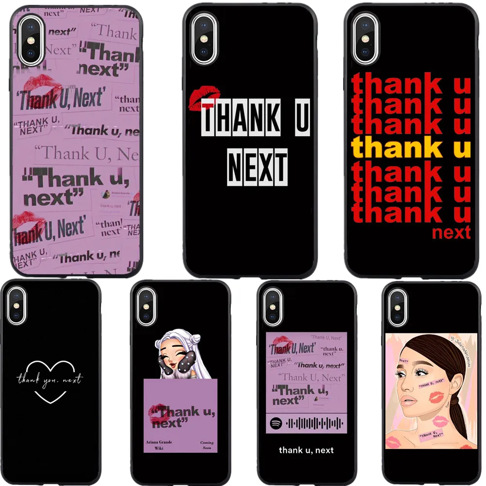 AG Ariana Grande спасибо следующий Розовый Мягкий ТПУ телефонные чехлы Чехол для iPhone XS MAX