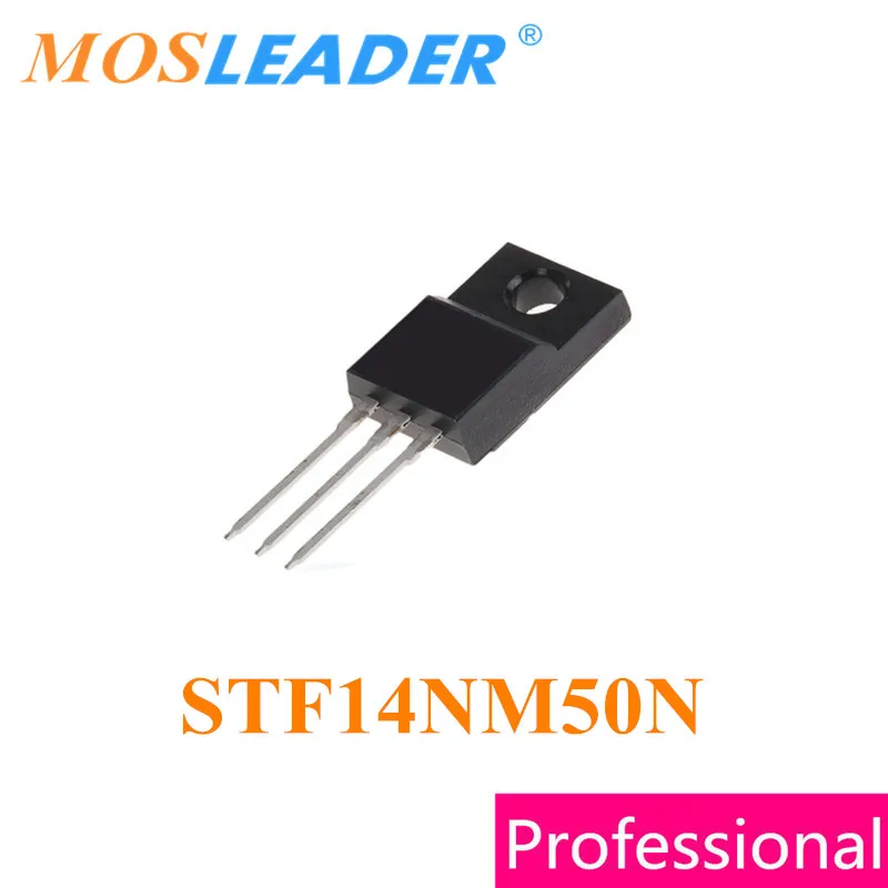 Mosleader STF14NM50N TO220F 100 шт. STF14NM50 DIP N Channel 500V 0.28R 12A Сделано в Китае высокое