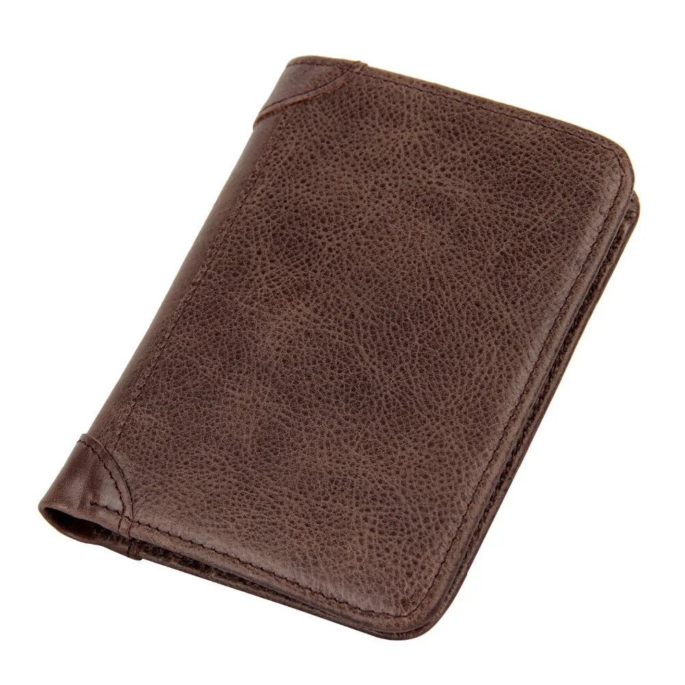 Мужские RFID блокирующие кошельки из натуральной кожи для мужчин винтажный