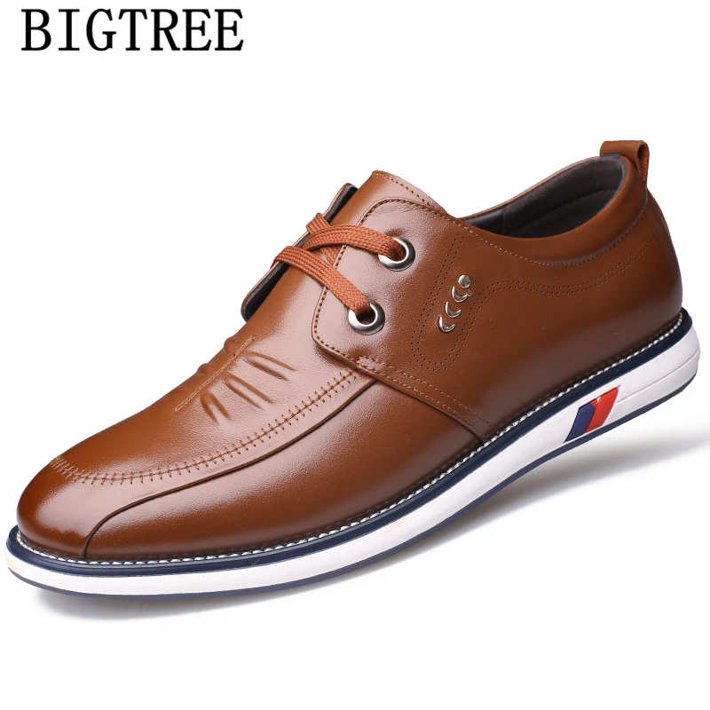 Men Genuine Leather Shoes Mens Casual Luxury Brand Designer High Quality Zapatos De Hombre Chaussure Homme Bona | Обувь