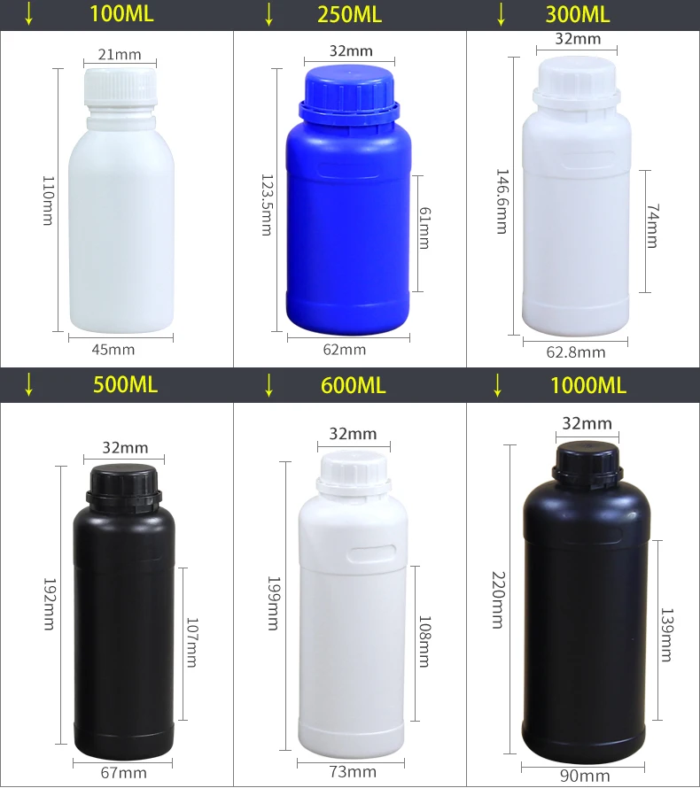 250 мл HDPE пластиковые бутылки с крышками для вскрытия, пищевой безопасный контейнер для масла, масла, кондиционера герметичный