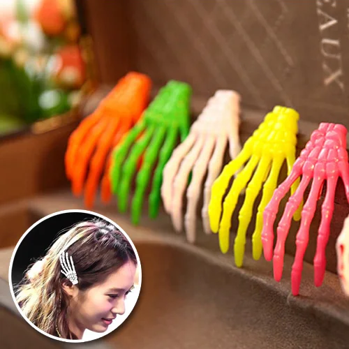 4 шт. Много Зомби Черепа Скелет Руки Кость Коготь Заколки Для Волос Halloween Party