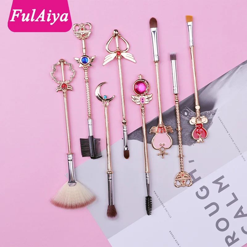 8 палочек Кисть для макияжа волшебная девочка набор аниме кисть начинающих