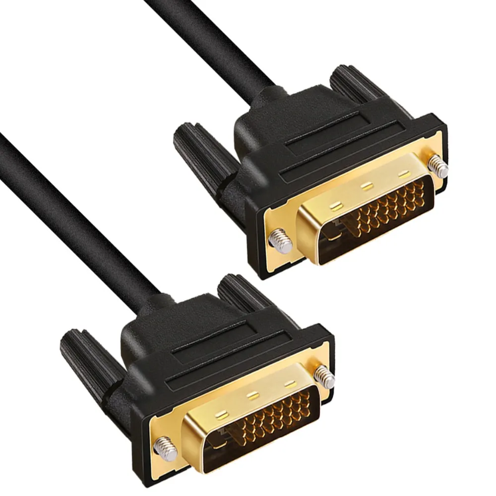 Кабель DVI, высокоскоростной DVI-D кабель со штыревыми соединителями 2K DVI 24+ 1, адаптер с двойным соединением 1 м, 1,5 м, 2 м, 3 м, для проектора, lcd, DVD, HD tv, xbox