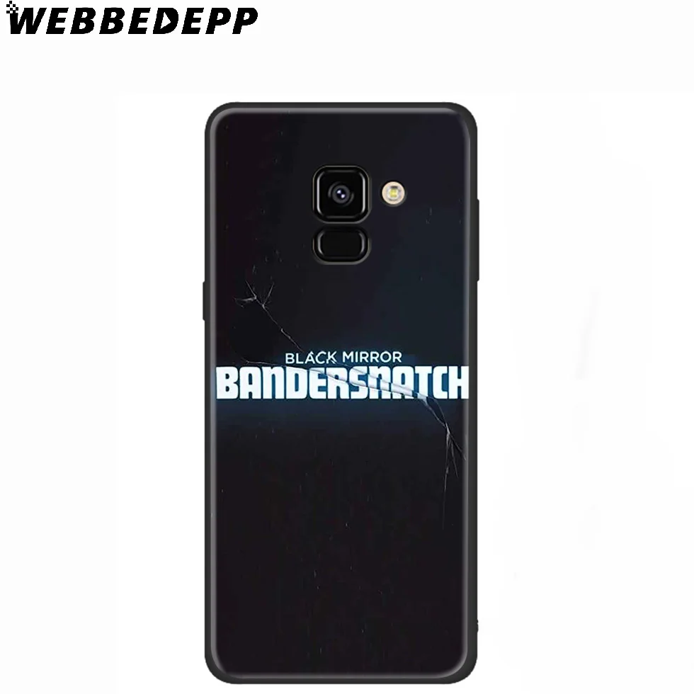 WEBBEDEPP черный зеркальный ТВ-шоу силиконовый чехол для Samsung Galaxy A3 A5 A6 A7 A8 A9 A10 A20 A30 A40 A50