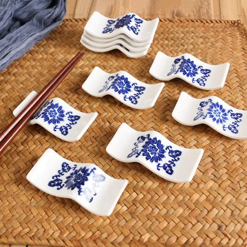 Multipurpose Tableware Chopsticks Holder Storage Rack Ceramics Rest Dinner Spoon Stand Knife Fork F20174032 | Дом и сад