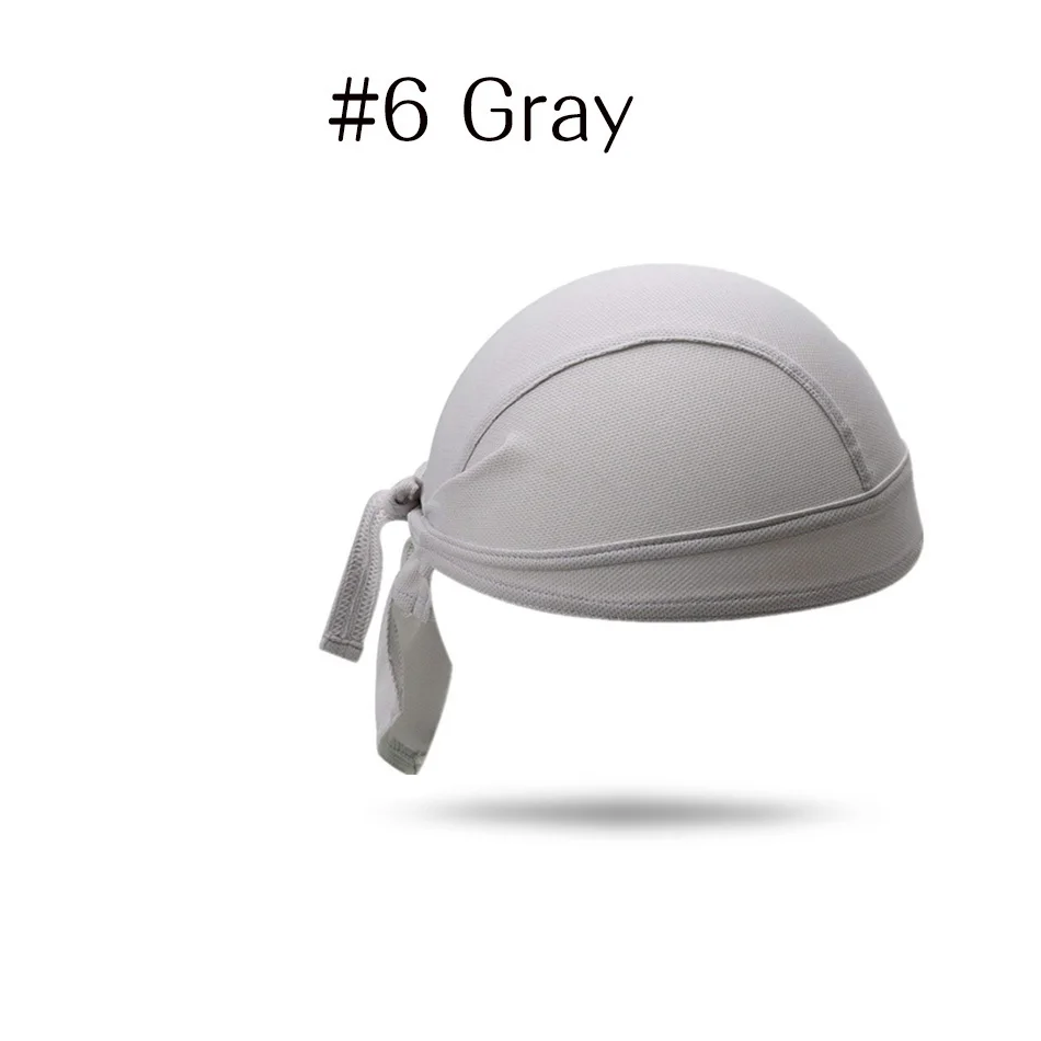 Gray Спортивная велосипедная Кепка, быстрая сухая головная повязка, велосипедные банданы для верховой езды, летний шарф для женщин и мужчин, головной убор для бега и плавания - Цвет: Gray