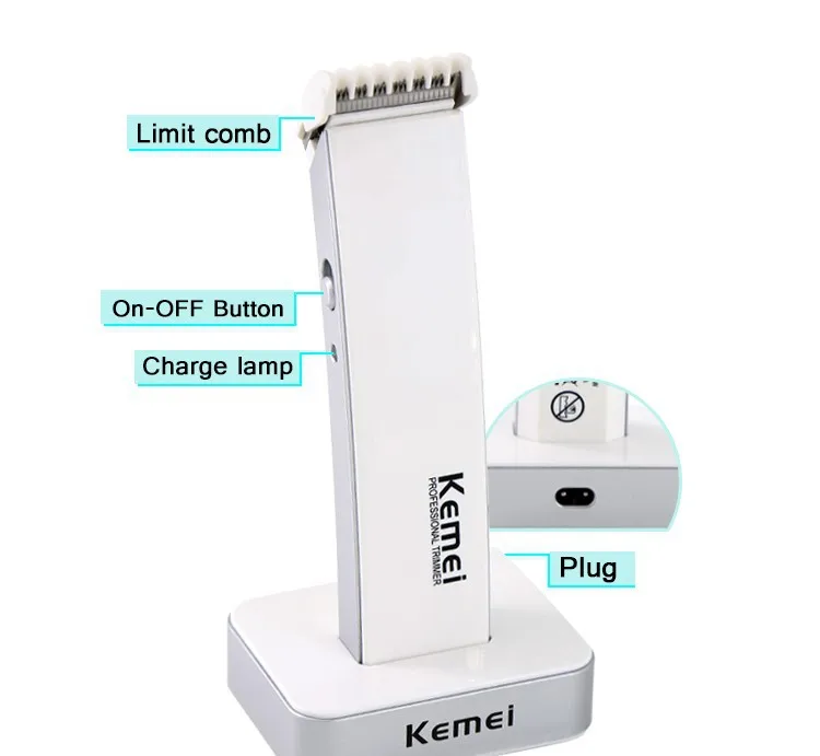 Аккумуляторная машинка для стрижки волос kemei 110-220 В | Бытовая техника