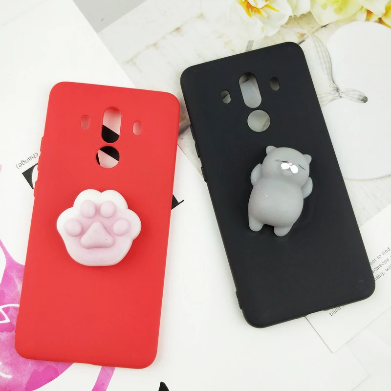 3D мультфильм мягкими чехол для Huawei Коврики 10 Pro Забавные милые ног ТПУ мягкий