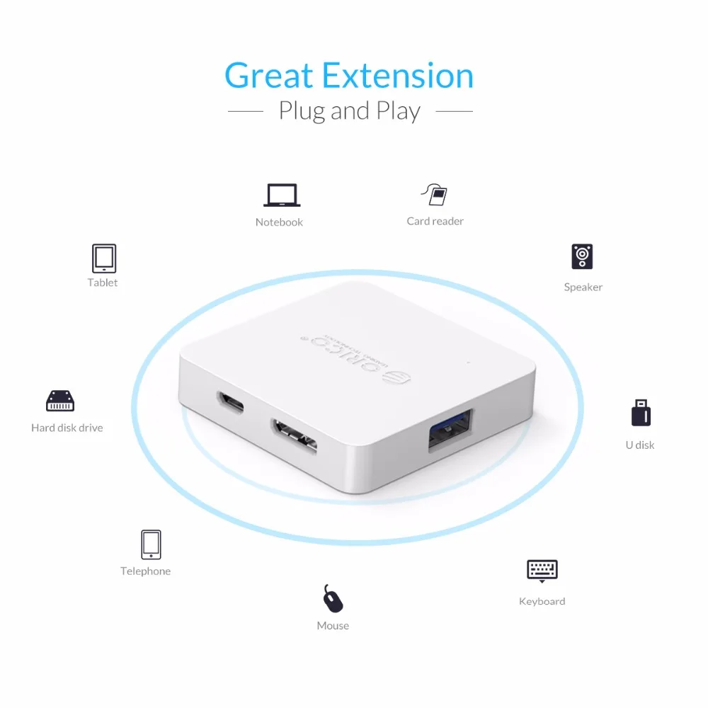 Usb хаб ORICO TA4U с 4 портами USB 3 0 может использоваться в качестве зарядного устройства