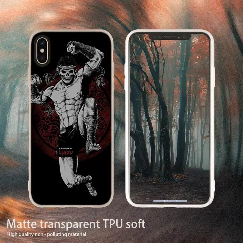 2 soft case Грант Муай Тай бой Бокс Мягкий силиконовый чехол для телефона чехол для iPhone 11 Pro 7 8 Plus XR XS Max 4 5 5S SE 6 6s Funda Etui чехол s - Цвет: 2 soft case