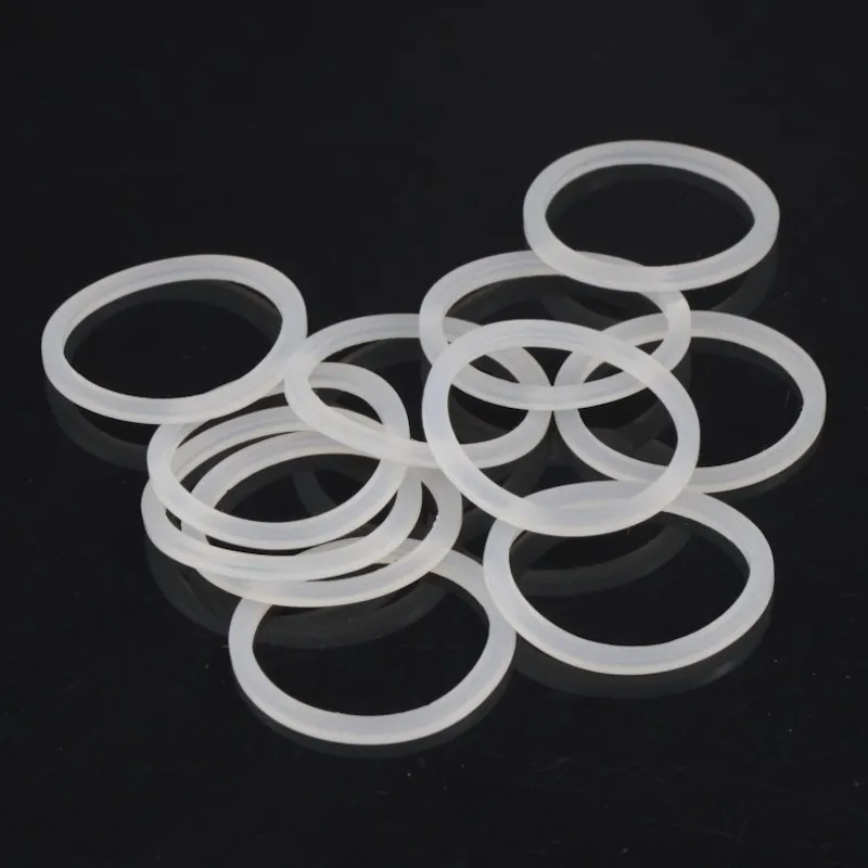 Изготовленная на заказ 5x плоская силиконовая шайба Изолированная фотосессия DN40