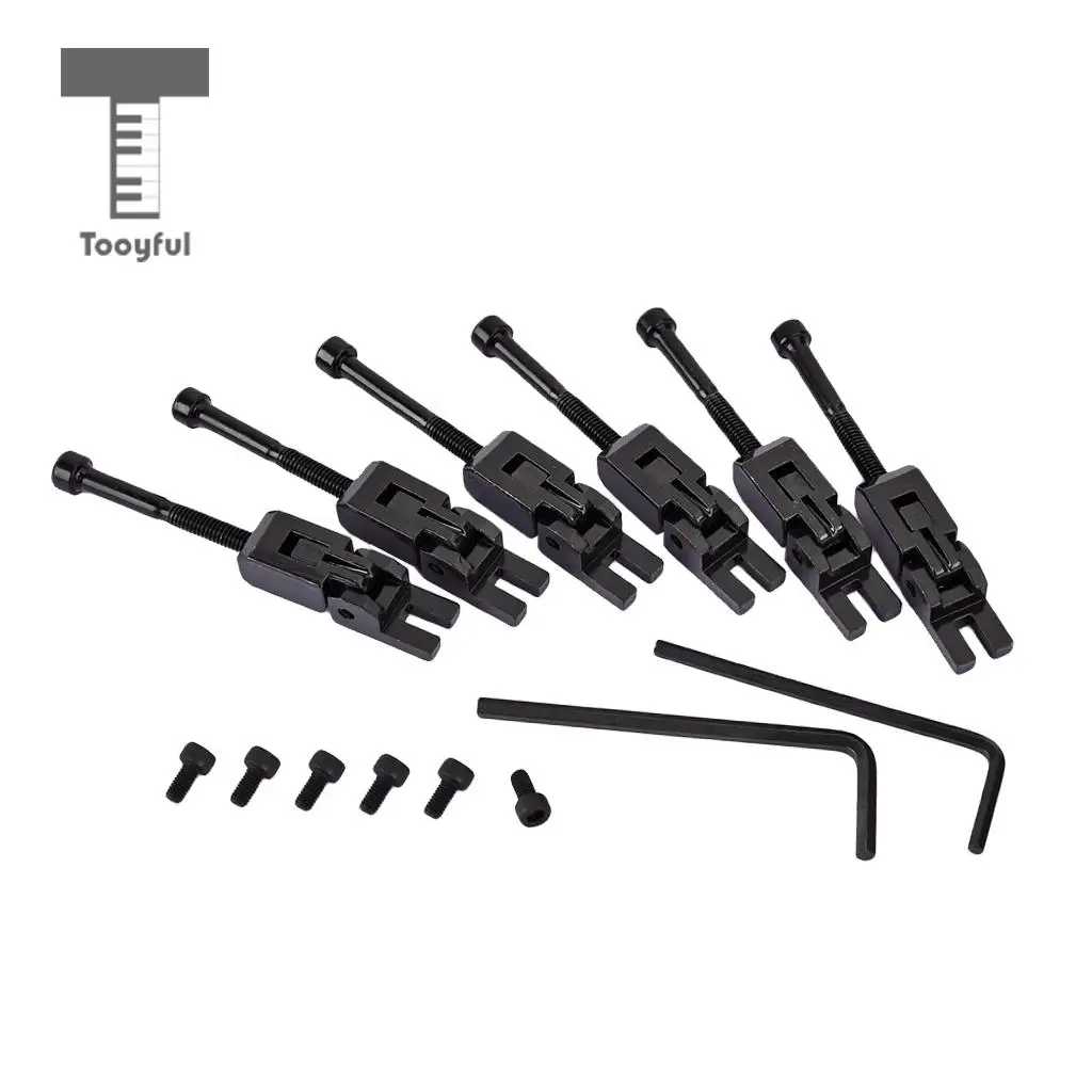 6pcs Electric Guitar Locked String Saddles for Tremolo Bridge Parts | Спорт и развлечения