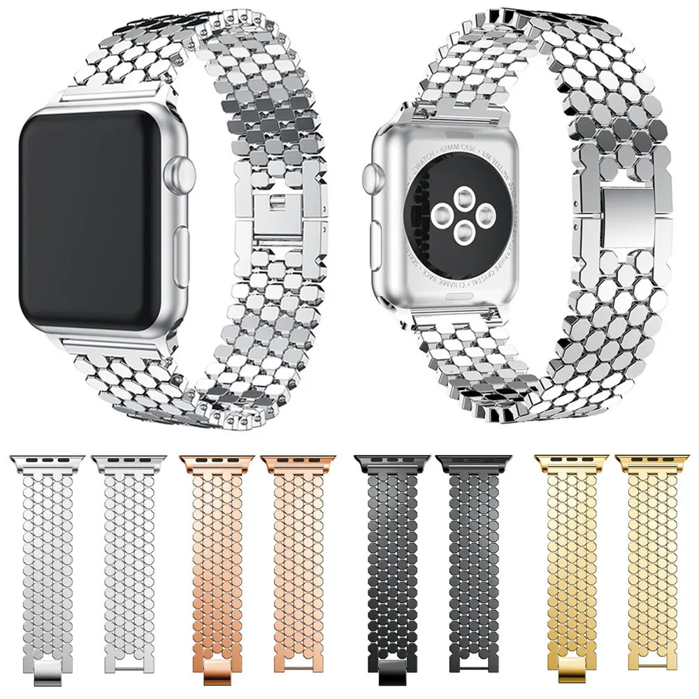 

Браслет для часов Apple Watch Series 1/2/3/4/5, из нержавеющей стали