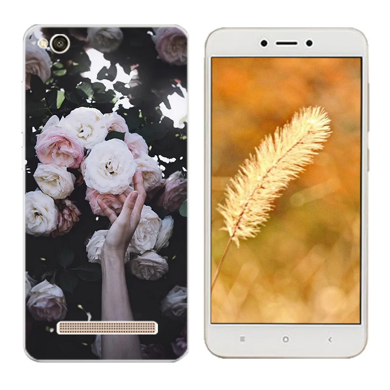 Cases for Xiaomi Redmi 4A Triangle Printing 5.0&quot Soft Case 4a Cover Silicone 4 A Redmi4a Bags |