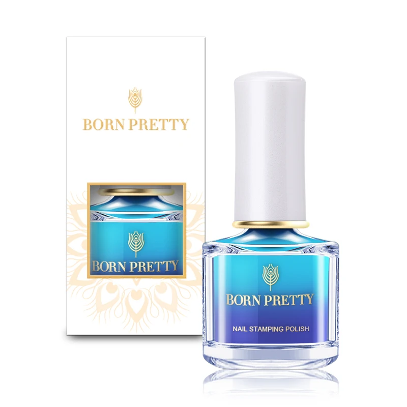 BORN PRETTY термальный стемпинг ногтей покрытие 6 мл дизайн ногтей Пластина Печать лак Изменение Цвета Маникюр штамп лак Vernis