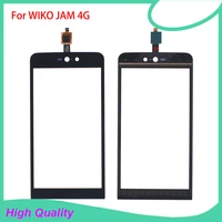 high quality for wiko jam 4g touch screen digitizer assembly black color 100 guarantee mobile phone touch panel free tools