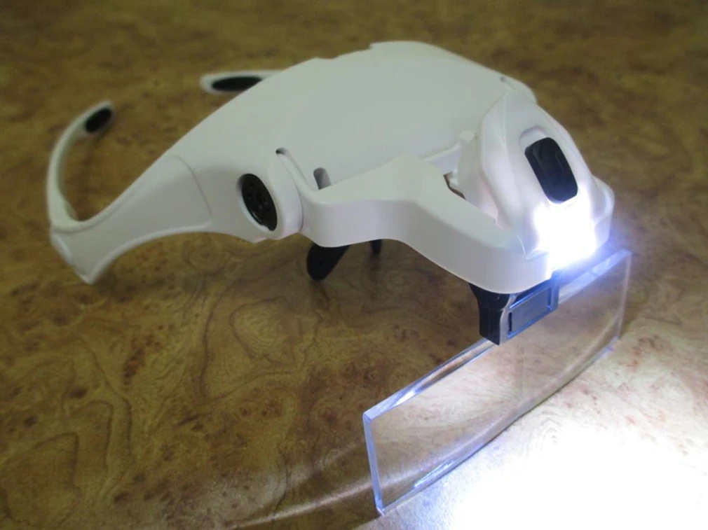 5 шт. 2LED головки лампы объективов ободок со сменными лентами лупа очки