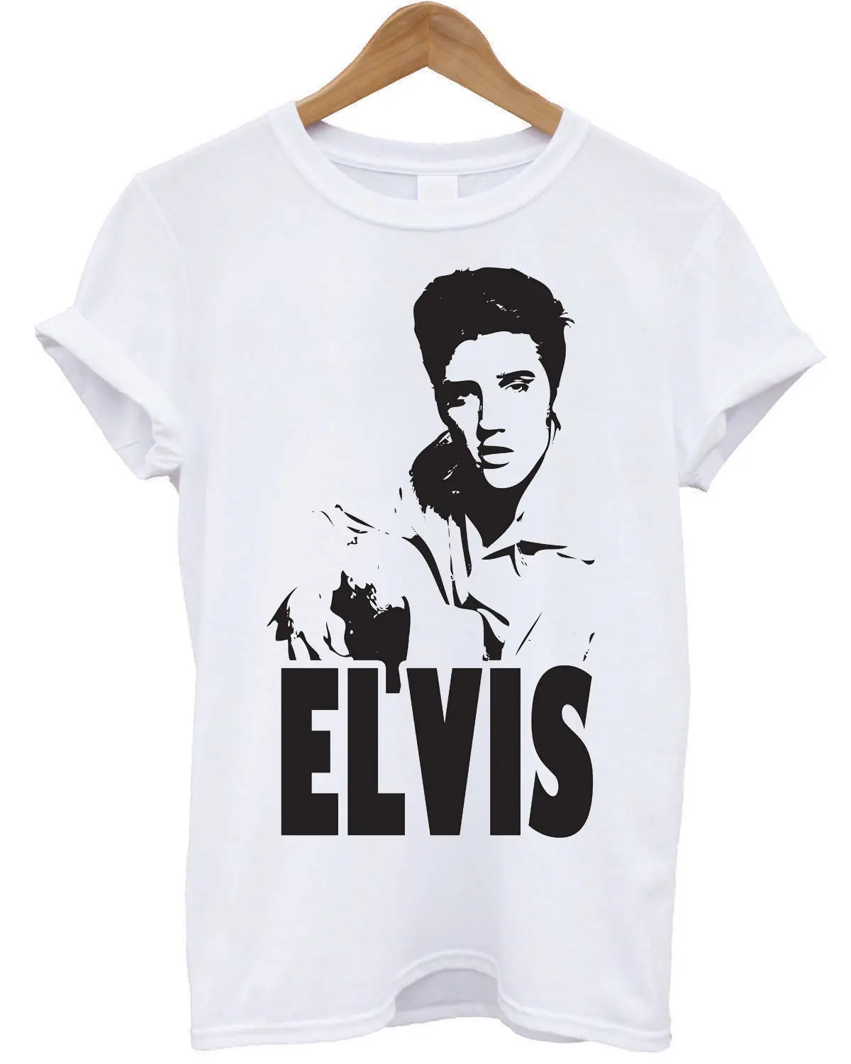 Футболка Элвиса Пресли Maglietta ELVIS Удобная футболка Повседневная с короткими
