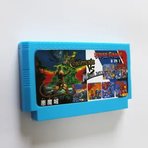 Castlevania12 Mega Man123456 8 bit 60 pins игровая Карта
