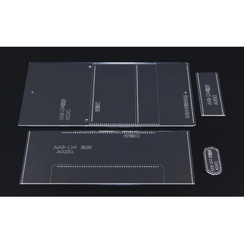 Acrylic template Сделай Сам кожевенное Ремесло Женская сумка через плечо для шитья акриловый шаблон кожаный трафарет 20 см* 15 см* 2 см кожаные инструменты - Цвет: Acrylic template