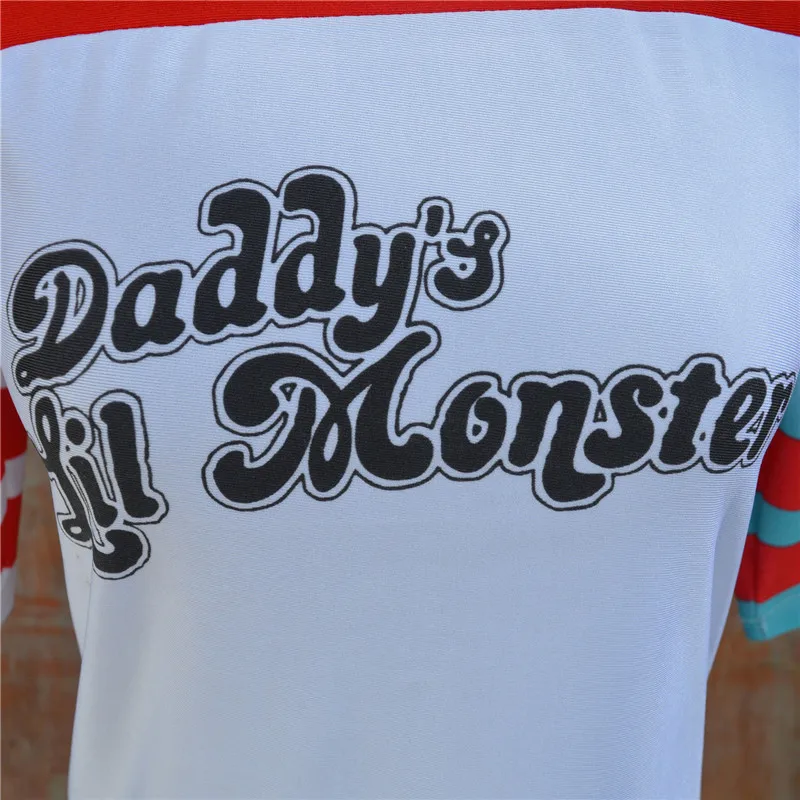 Фильм отряд самоубийц Харли Квинн, клоун костюм Бэтмена, косплей девушки наручные охранники Аксессуары Набор Хэллоуин куртка футболка брюки