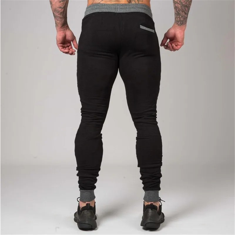 2017 New Mens cotton Sweatpants male gyms Fitness Sportswear Casual Brand trousers Man Joggers Skinny Pencil Pants clothing | Мужская