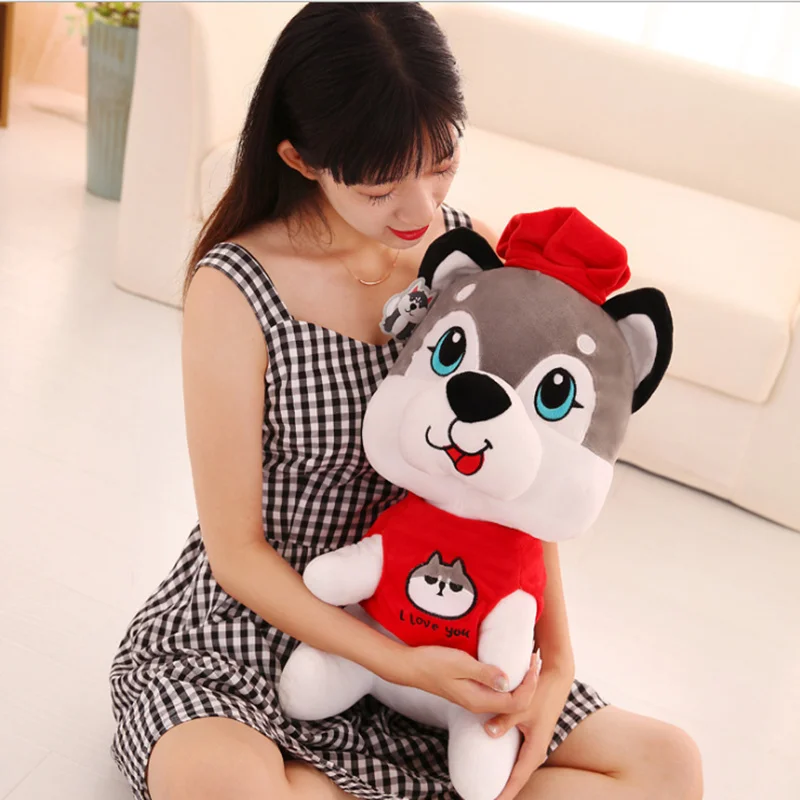 Dog kawaii plush toys cute stuffed animals with big eyes spongebob life size teddy bear dog valentine's day present | Игрушки и