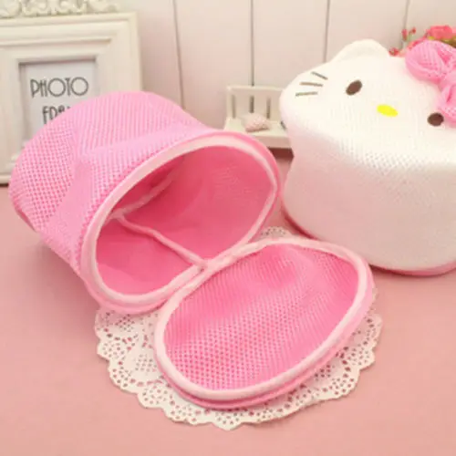 Новинка сумки на молнии для стирки Hello Kitty сетка сетчатые носки бюстгальтер
