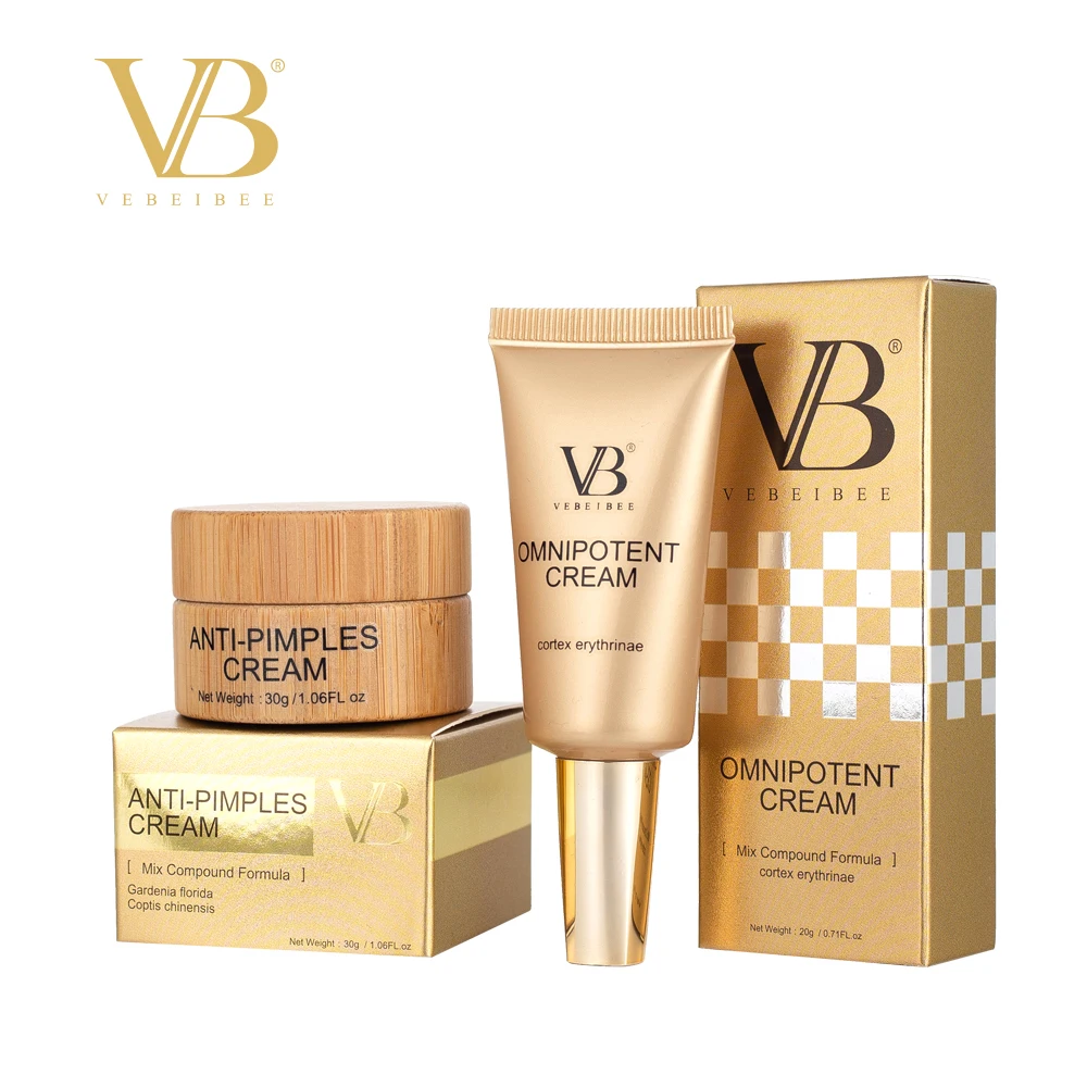 VEBEIBEE анти прыщи крем и Ominpotent смесь формула предотвратить удалить акне супер