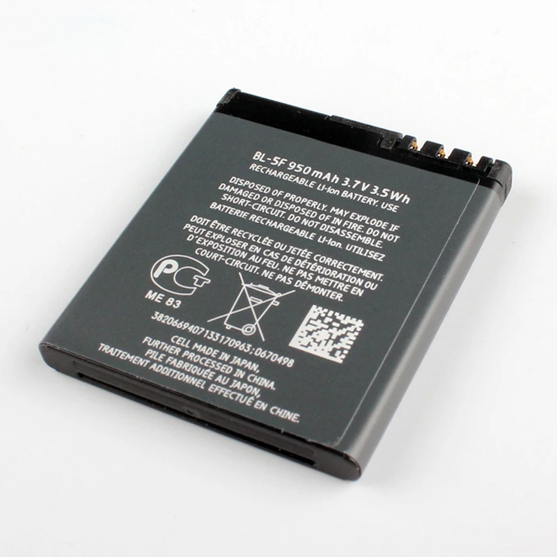 Оригинал высокое Ёмкость BL-5F Батарея для NOKIA E65 N93I N95 N96 6290 6210S X5 C5-01 | Мобильные