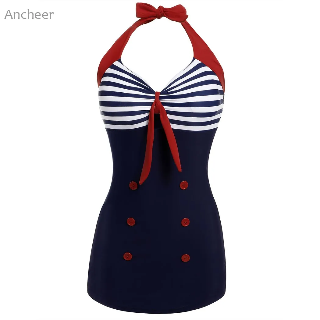 Новинка 2017 брендовый женский сексуальный слитный купальник с лямкой на шее