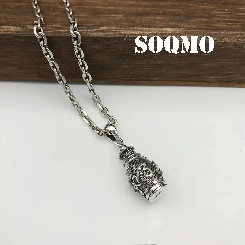 Мужской и женский кулон Будды SOQMO из стерлингового серебра 925 пробы буддистское