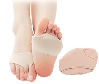 Стельки гелевые защитные для пяток тканевые накладки снятия боли в передней