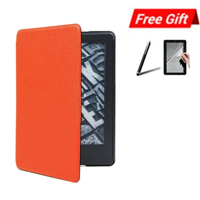 Оранжевый ZGPAX умный кожаный чехол-Обложка для Amazon Kindle Paperwhite 4 6 ''10. Магнитный чехол для чтения 6 дюймов+ пленка+ стилус A2 - Цвет: Оранжевый