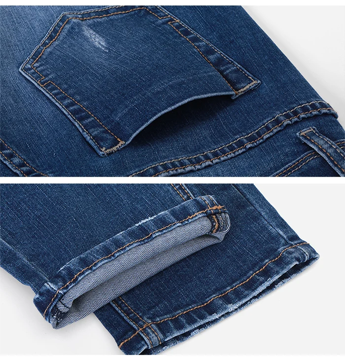 Женские свободные джинсы LEIJIJEANS, модные "рваные" синие джинсовые брюки полной длины, больших размеров, с потертостями, со средней посадкой, лето