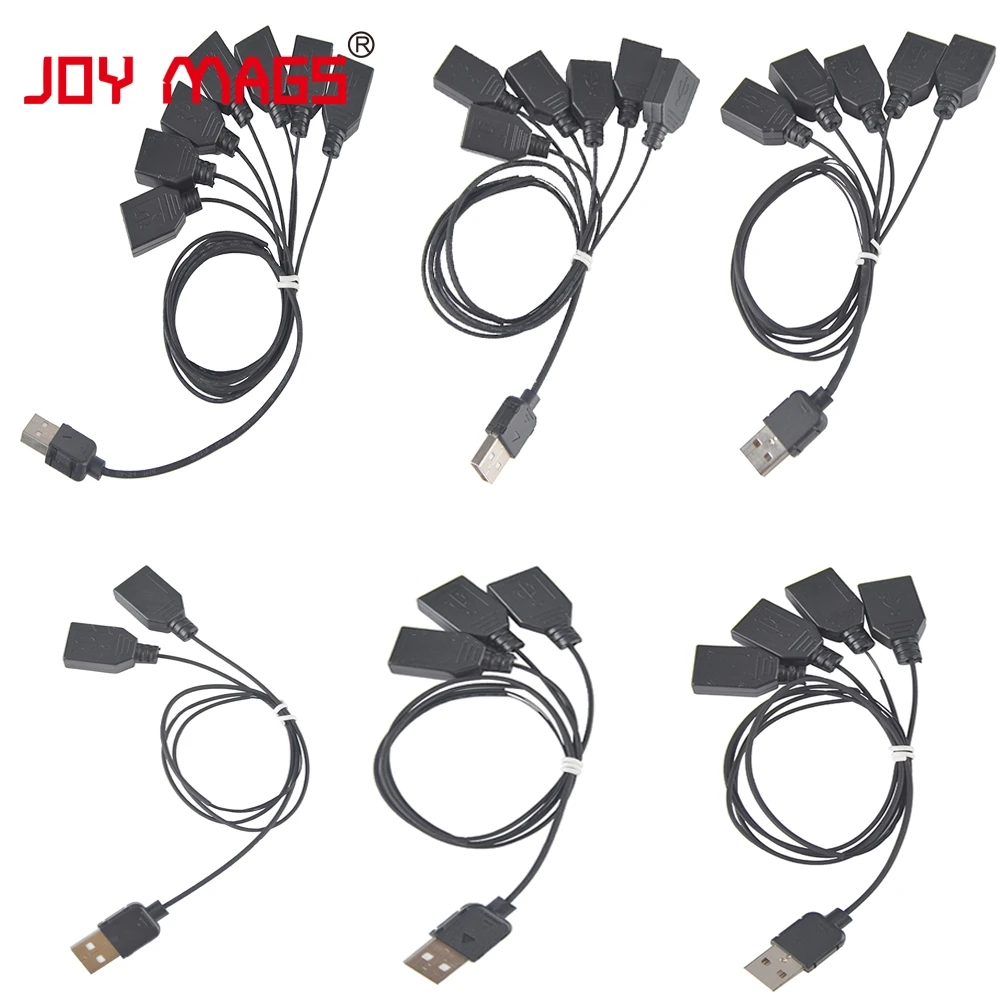 

JOY MAGS High Quality Accessories Black One to Seven USB Port For Led Light Kit