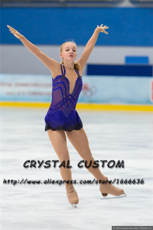 

Custom Girls Figure Skating Dresses Graceful New Brand Ice Figure Skating Dresses For Competition Kids DR3754