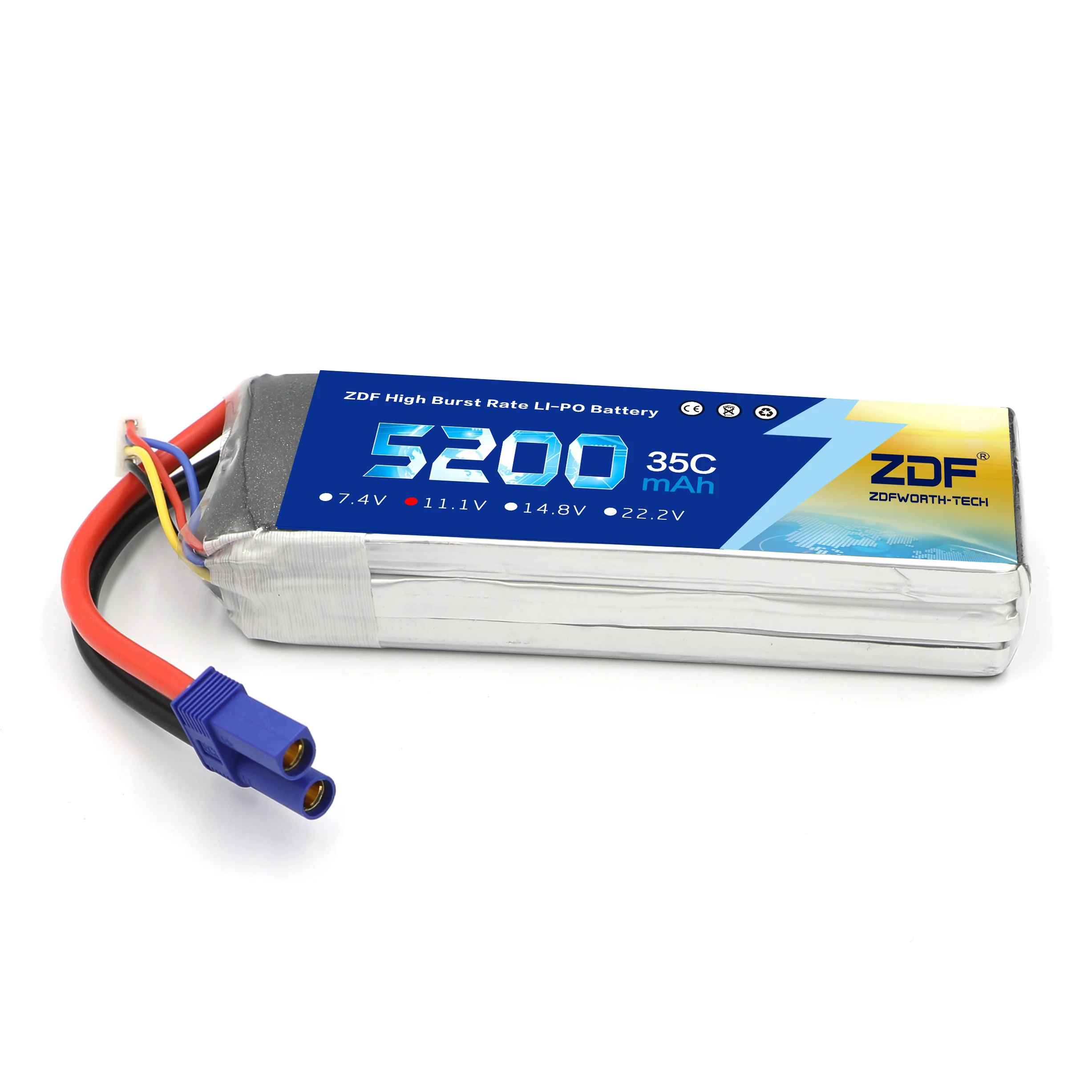 ZDF RC Lipo батарея 3S 11 1 V 5200MAh 35C max 70C для автомобиля квадрокоптера вертолета лодки
