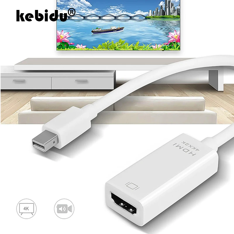 4K x 2K Mini DP к HDMI цифровые кабели аудио и видео кабель DisplayPort кабелю адаптер